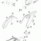 450 EXC CHASSIS Обтекатель , крылья