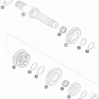 250 SX-F ENGINE Трансмиссия-ведомый вал