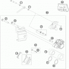 50 SX CHASSIS Тормозной суппорт задний