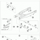 300 XC-W CHASSIS Бугель