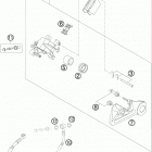 450 SX-F CHASSIS Тормозной суппорт задний