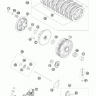 350 SX-F ENGINE Сцепление