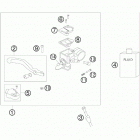 50 SX CHASSIS Главный цилиндр тормозной