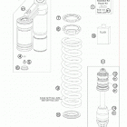 65 SX CHASSIS Амортизатор в разборе