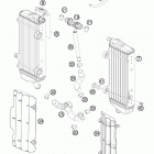 350 SX-F ENGINE Система охлаждения
