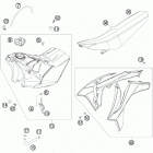 450 SX-F CHASSIS Бак,сидение
