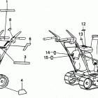 HS80K1 TA SNOW BLOWER, JPN, VIN# SA1-1100001 Наклейки предупреждения
