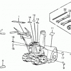 HS55K2 WA SNOW BLOWER, JPN, VIN# HS55K2-1200001 Наклейки предупреждения