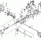 HS50 WA SNOW BLOWER, JPN, VIN# HS50-1000784 Auger + Drive Pulley
