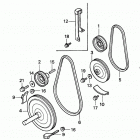 HS624K1 TA-C SNOW BLOWER, JPN, VIN# SZAJ-2100001 Driven Pulley