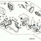 HS828K1 TAS SNOW BLOWER, JPN, VIN# SZAK-2000001 TO SZAK-2042094 Стартер