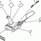 HS35 A SNOW BLOWER, JPN, VIN# HS35-1000001 Наклейки предупреждения