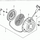 HS724 TA-A SNOW BLOWER, JPN, VIN# SZBE-1030001 Ручной стартер