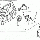 HS80K1 TA SNOW BLOWER, JPN, VIN# SA1-1100001 Hs80 Crankcase Cover K-k1