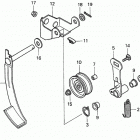 HS624K1 TA-C SNOW BLOWER, JPN, VIN# SZAJ-2100001 Tensioner Arm