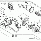 HS80K1 TA SNOW BLOWER, JPN, VIN# SA1-1100001 Hs80 Starter Motor (1171449-) K-k1