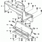 HS520K1 ASA SNOW BLOWER, USA, VIN# SZBG-6100001 Auger Housing