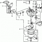 HS55K2 WA SNOW BLOWER, JPN, VIN# HS55K2-1200001 Карбюратор