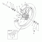 YZ250F YZ250FAB/YZ250FAL Переднее колесо