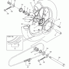 YZ250F YZ250FAB/YZ250FAL Заднее колесо