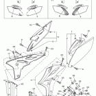 YZ250F YZ250FAB/YZ250FAL Боковые обтекатели , масляный бочек