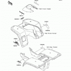 Bayou 300 (KLF300-B17) Decals(red)(klf300-b17)