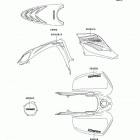 KFX700 (KSV700-A1) Decals(green)(ksv700-a1)