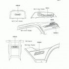 Bayou 250 (KLF250-A2) Decals(green)(klf250-a2)