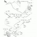 Mule 610 4x4 XC (KAF400-DAF) Задние тормозные трубопроводы