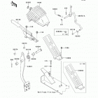 Mule 4010 Trans4x4 Realtree APG HD (KAF620-S9F) Педаль и рычаг тормоза