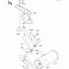 Mule 4010 4x4 (KAF620-MBF) Глушитель