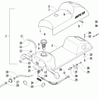 120 Sno Pro Топливный бак ,сиденье и задний фонарь