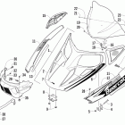 Bearcat 570 XT Лобовое стекло и передний бампер (wtosb)