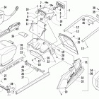 TZ1 LXR LTD Задний бампер, багажник, брызговик и задний фонарь