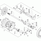 Sno Pro 600 Привод вала и тормоза в сборе (prusg / prosg)