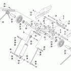 Sno Pro 500 Задняя подвеска , задний рычаг