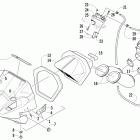 Sno Pro 600 Воздушный глушитель, карбюратор, и монтаж топливного нас...