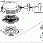 HR214 SXA#2 LAWN MOWER, USA, VIN# HR214-6235981 Ручной стартер