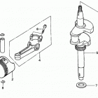 HRB215K4 SXA LAWN MOWER, USA, VIN# MZBA-6400001 TO MZBA-6424321 Piston + Crankshaft