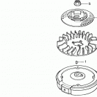 HRB215K3 SXA LAWN MOWER, USA, VIN# MZBA-6300001 TO MZBA-6363599 Flywheel (hxa, Pxa, Sxa)