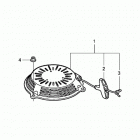 HRR216K2 SDAA LAWN MOWER, USA, VIN# MZCG-6700001 TO MZCG-6799999 Ручной стартер