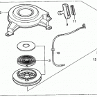 HRB215K4 SXA LAWN MOWER, USA, VIN# MZBA-6400001 TO MZBA-6424321 Ручной стартер