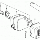 HR21 SXA LAWN MOWER, JPN, VIN# HR21-1000001 TO HR21-1051093 Muffler + Tool