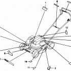 HRS21 SVA LAWN MOWER, USA, VIN# VA2-6000001 Наклейки предупреждения