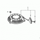 HRZ216 TDAA LAWN MOWER, USA, VIN# MAFA-1000001 Ручной стартер