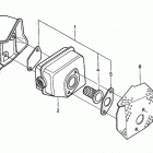 HRB215K4 SXA LAWN MOWER, USA, VIN# MZBA-6400001 TO MZBA-6424321 Глушитель