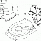 HR21 SXA LAWN MOWER, JPN, VIN# HR21-1000001 TO HR21-1051093 Discharge Guard + Bag Opening Panel + Belt Cover