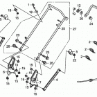 HRC216K3 PDA LAWN MOWER, USA, VIN# MAJA-1100001 Handlebar (pda)