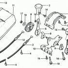 HR21 SXA LAWN MOWER, JPN, VIN# HR21-1000001 TO HR21-1051093 Throttle Lever (s Type) + Throttle Cable (s Type)
