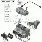 MX Z TNT 800R PTEK Цилиндр и головка